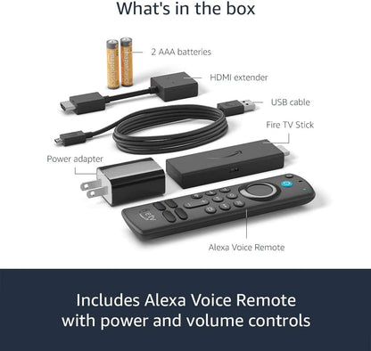 Fire TV Stick, Sharp Picture Quality, Fast Streaming, Free & Live TV, Alexa Voice Remote with TV Controls